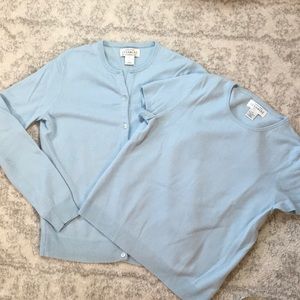 👯‍♀️Sutton Studio cashmere twinset EUC👯‍♀️